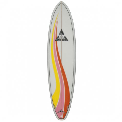 Blue with fins Redback Revolution Malibu 8'0" Surfboard leash and wax 